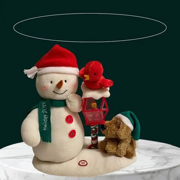 2013 Hallmark Jingle Pals Animated Merry Carolers Trio Snowman Bird Dog Tested! - Picture 3 of 5